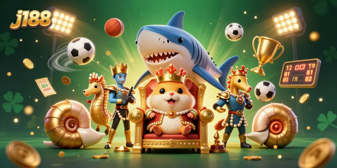 Experience thrilling moments with j188 while betting amidst dynamic sports elements and royal characters.
