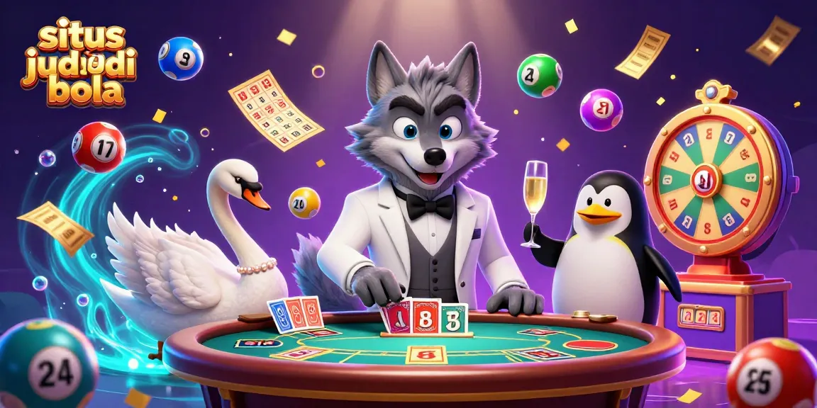 Experience the excitement at situs judi bola with colorful elements enhancing the dynamic casino atmosphere.