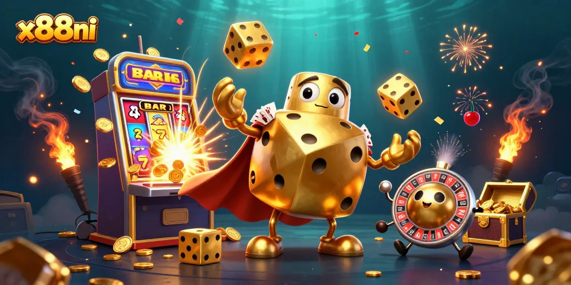 Experience exhilarating gaming at x88ni with dynamic characters and eye-catching casino elements.