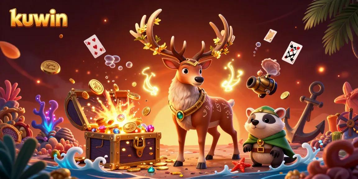 Kuwin offers immersive casino experiences with 3D gaming visuals and vibrant character designs.