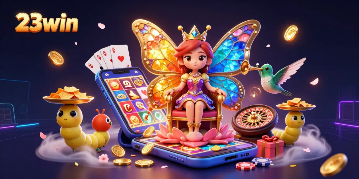 Experience thrilling games at 23win with vibrant characters and winning elements surrounding the action.