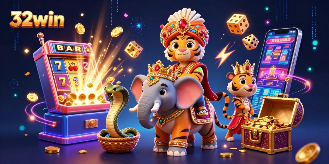Experience the excitement of 32win with vibrant jackpots, engaging characters and thrilling casino atmosphere.