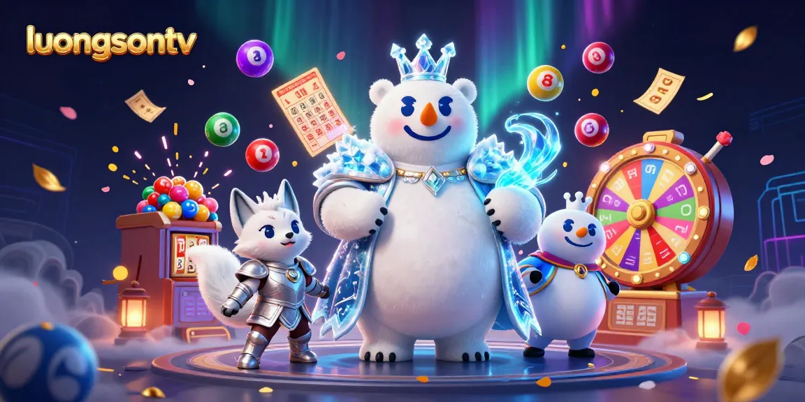 Experience the thrilling excitement of luongsontv with vibrant lottery elements and engaging characters.