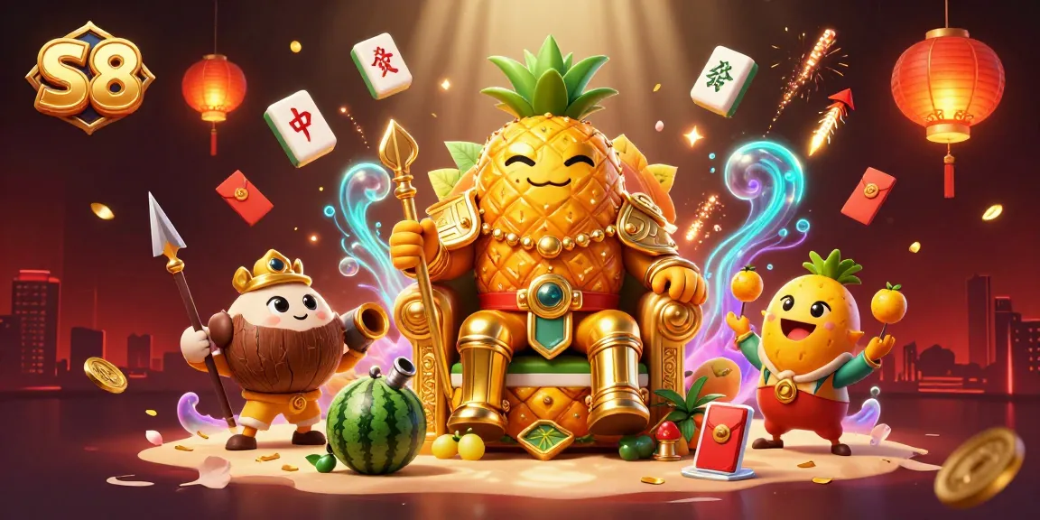 Experience thrilling wins with S8's 3D casino scene featuring vibrant characters and immersive gaming elements.