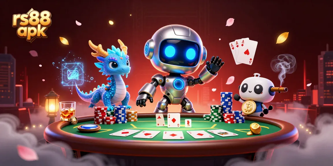 Engage with rs88 apk's thrilling poker scene featuring advanced AI and vibrant characters.