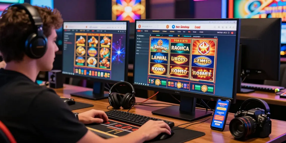 Engaging online gaming experience at uk casinos not on gamstop featuring dynamic games, colorful graphics, and vibrant atmosphere.
